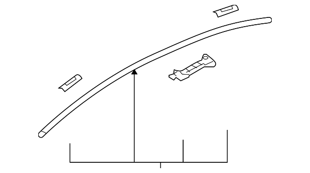 7400A167 Деталь DRIP MOLDING, LEFT