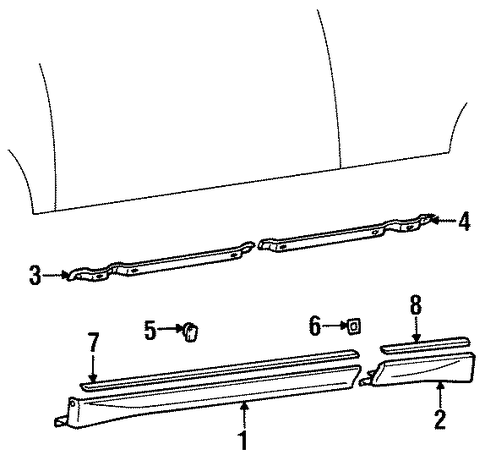 Scoupe EXTERIOR TRIM - ROCKER PANEL