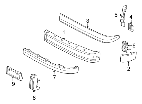 Astro BUMPER & COMPONENTS - FRONT
