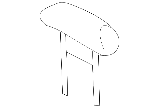 12474160 Деталь HEADREST PAD, RIGHT