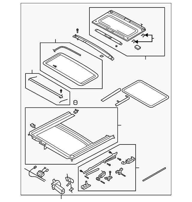 96534242 Деталь SUNROOF ASSY