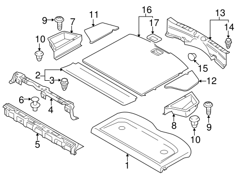 Lancer INTERIOR TRIM - REAR BODY