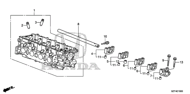 ENGINE/CYLINDER HEAD for 2011 Honda CR-Z #1