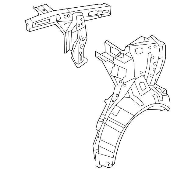 71601-3Y000 Деталь INNER QTR PANEL, LEFT