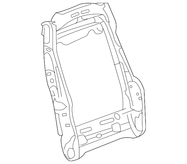19123345 Деталь SEAT BACK FRAME, RIGHT