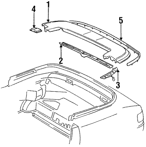 Cabriolet EXTERIOR TRIM - CONVERTIBLE TOP