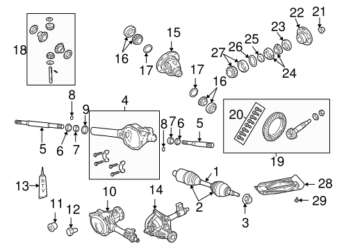 Ram 1500 FRONT AXLE & CARRIER