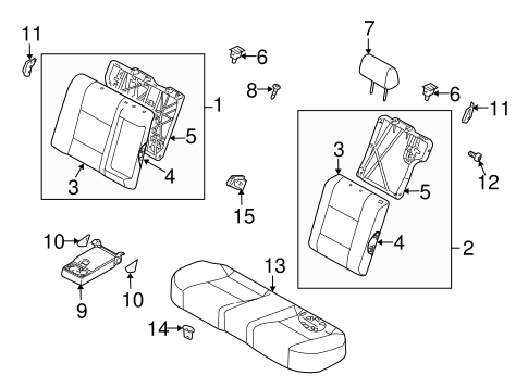 Forenza REAR SEAT COMPONENTS