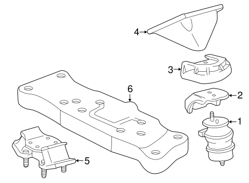 LS430 ENGINE & TRANS MOUNTING