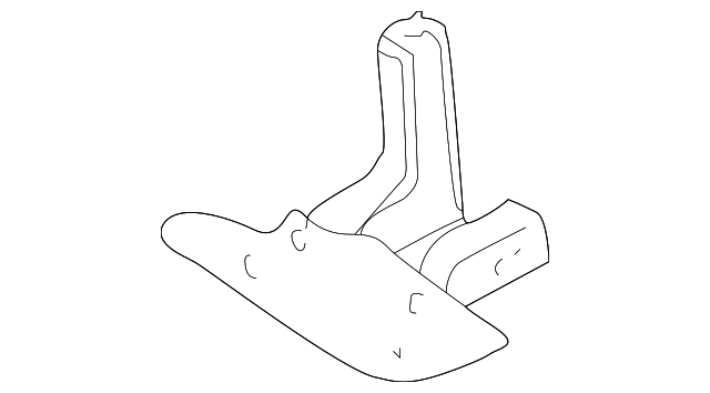 15552224 Деталь FENDER REAR BRACKET, RIGHT