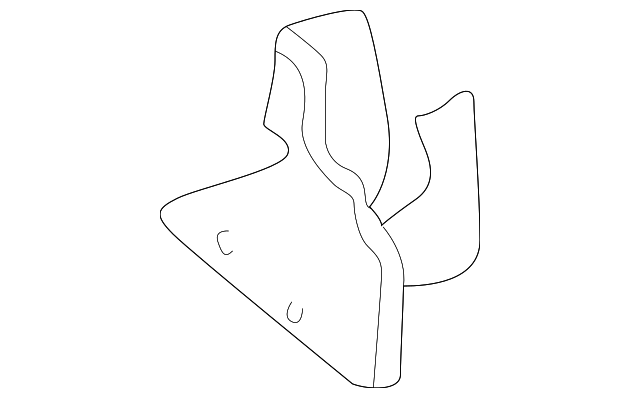 15552222 Деталь FENDER FRONT BRACKET, RIGHT
