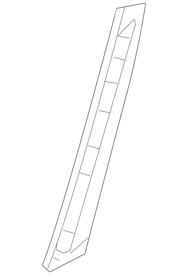 51-13-7-300-009 Деталь APPLIQUE RETAINER PLATE, LEFT
