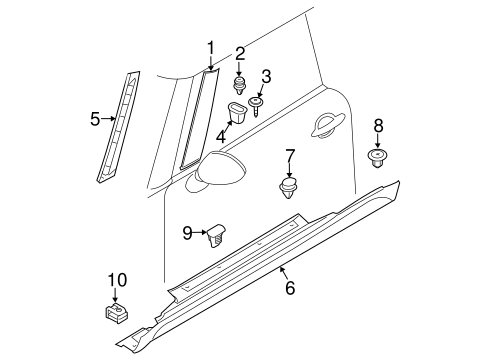Cooper EXTERIOR TRIM - PILLARS 2