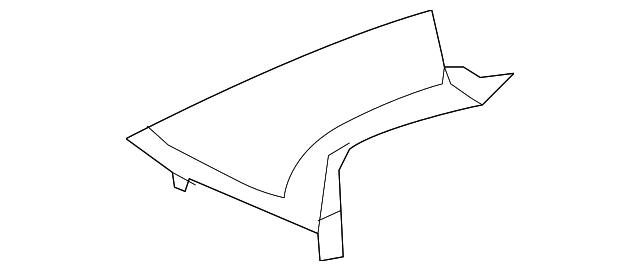 1LL88HDAAD Деталь WINDSHIELD PILLAR TRIM, RIGHT