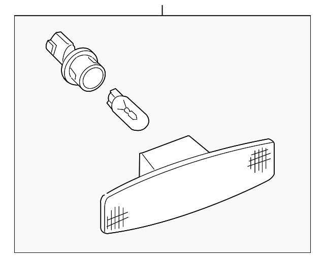0K2S1-515F0 Деталь SIDE MARKER LAMP, LEFT