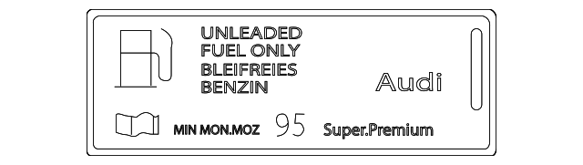 8J0-010-508-BG Деталь FUEL LABEL