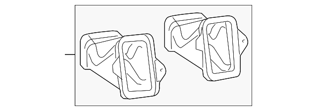 68109858AB Деталь CENTER DUCT, RIGHT