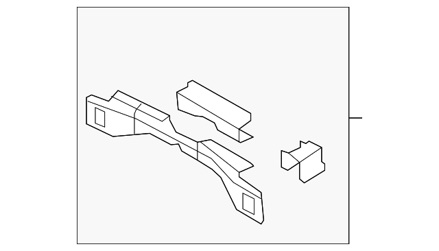 5L8Z-78107A52-AA Деталь REAR CROSSMEMBER