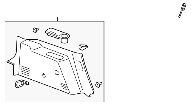 7622078J51 Деталь LOWER QTR TRIM, LEFT