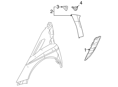 Fortwo EXTERIOR TRIM - QUARTER PANEL