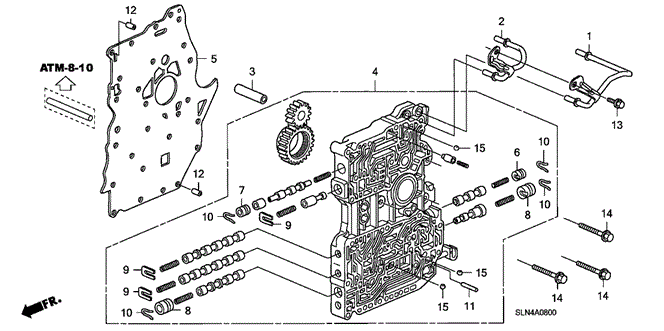 TRANSMISSION - AUTOMATIC/AT MAIN VALVE BODY for 2008 Honda FIT #1