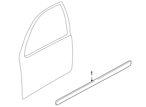 Golf EXTERIOR TRIM - FRONT DOOR