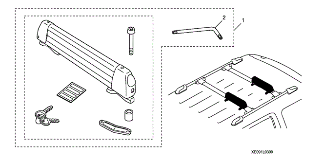 ACCESSORIES/SKI ATTACHMENT for 2013 Honda ODYSSEY #1