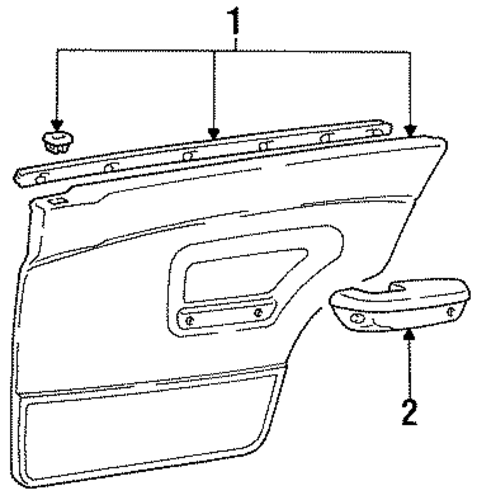 Colt INTERIOR TRIM - REAR DOOR