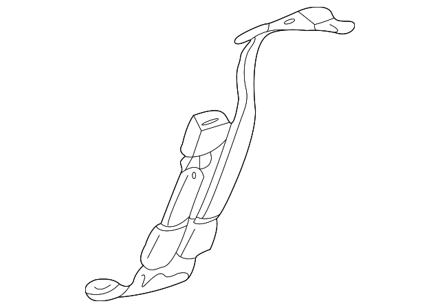 12384285 Деталь CENTER SEAT BELT, RIGHT