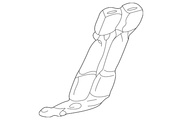 12384284 Деталь CENTER SEAT BELT, LEFT