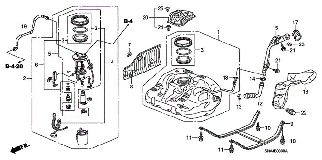 ELECTRICAL / EXHAUST / HEATER / FUEL/FUEL TANK (1) for 2006 Honda CIVIC SEDAN #1