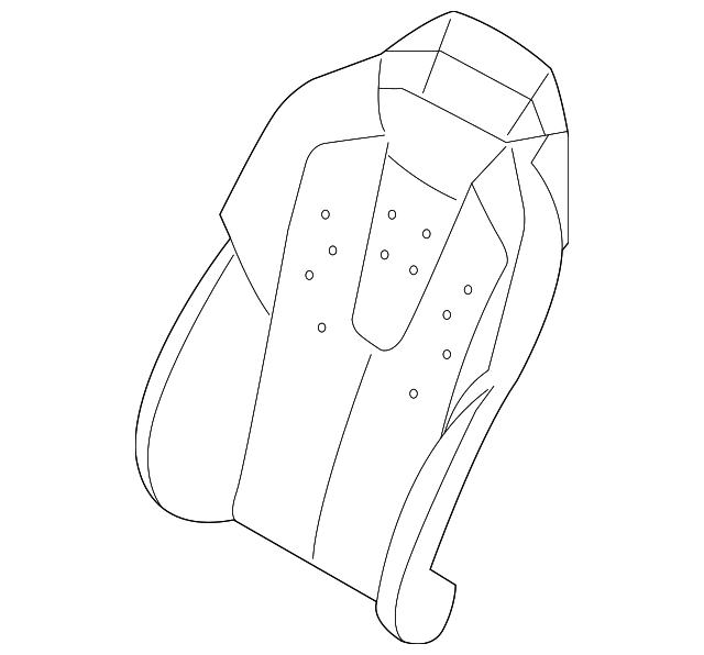 52108055497 Деталь SEAT BACK PAD, LEFT
