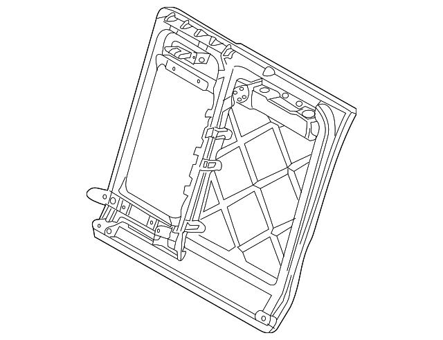 52207147489 SEAT BACK FRAME, LEFT