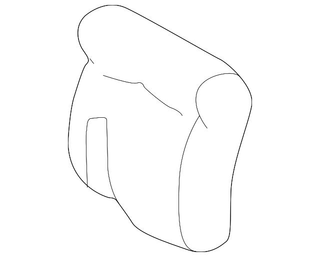 208-970-09-56-9B50 Деталь HEADREST COVER, LEFT