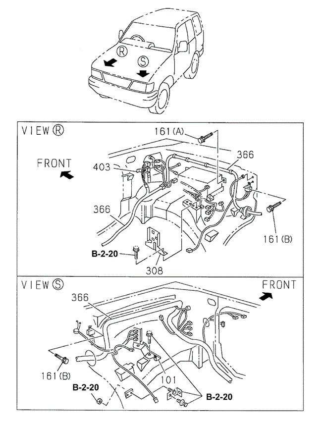 ELECTRICAL / EXHAUST / HEATER / FUEL/WIRE HARNESS (ENGINE) (2) for 1998 Acura SLX #1