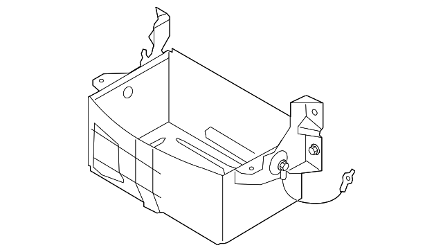 4C2Z-10769-AA Деталь BATTERY BOX