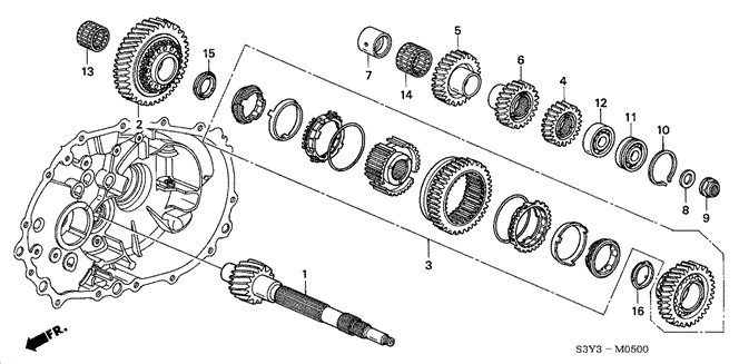 TRANSMISSION - MANUAL/COUNTERSHAFT for 2002 Honda INSIGHT #1
