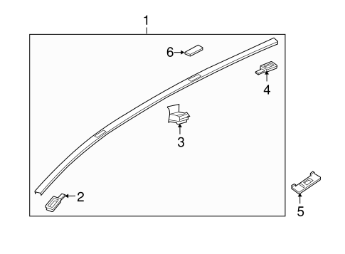 CX-9 EXTERIOR TRIM - ROOF