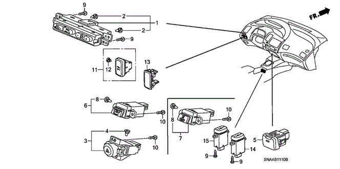 ELECTRICAL / EXHAUST / HEATER / FUEL/SWITCH for 2006 Honda CIVIC SEDAN #1