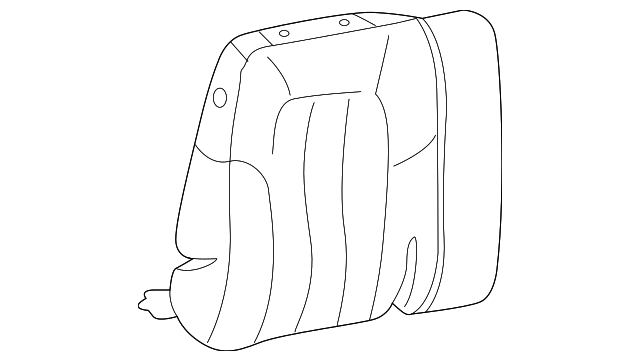 88953932 Деталь SEAT BACK COVER, LEFT