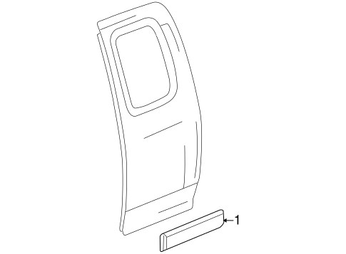 i-290 EXTERIOR TRIM - REAR DOOR