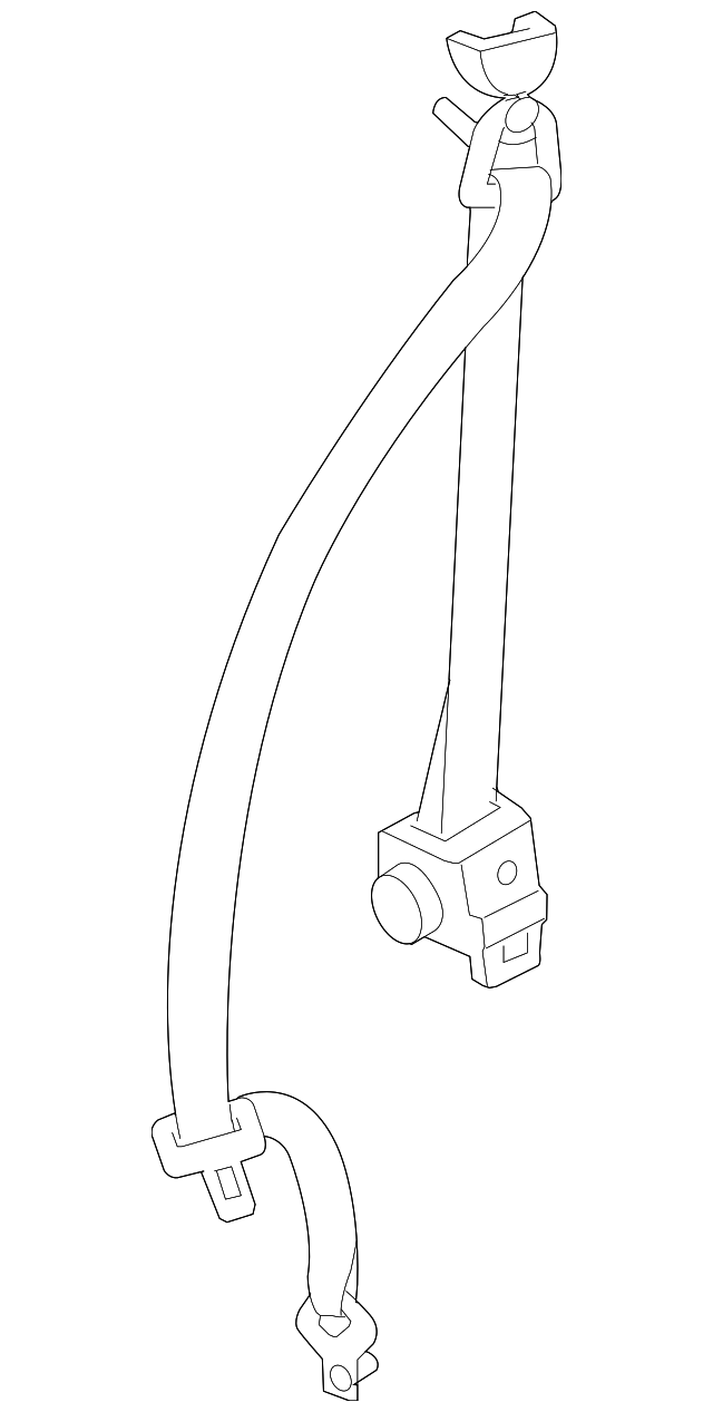 73560-42011-B5 Деталь BELT & RETRACTOR, RIGHT