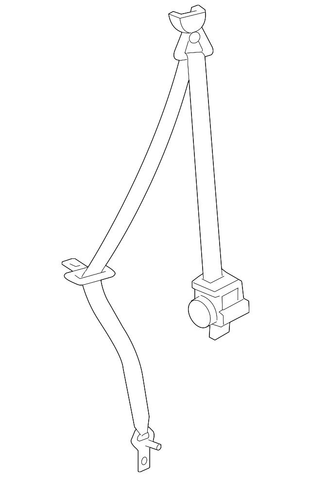 73570-42011-B5 Деталь BELT & RETRACTOR, LEFT