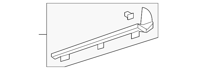 25885254 Деталь UPPER MOLDING, LEFT