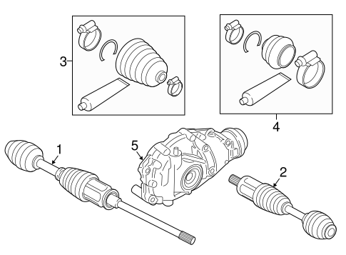 650i xDrive DRIVE AXLES