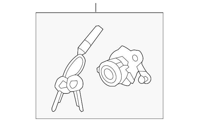 81250-1RA00 CYL & KEYS