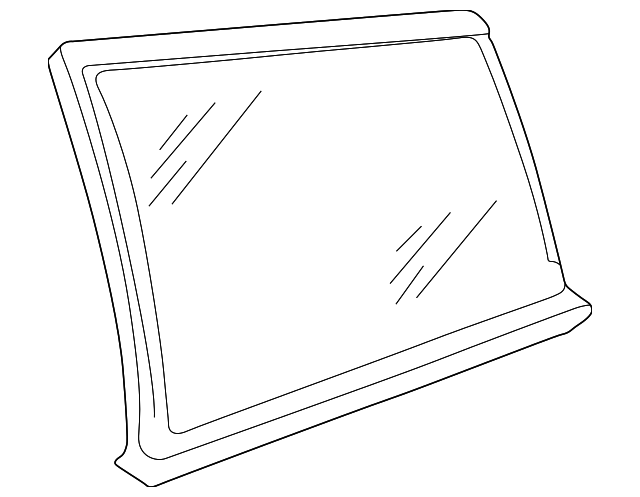 3B9-845-297-AG-B41 Деталь QTR GLASS, LEFT