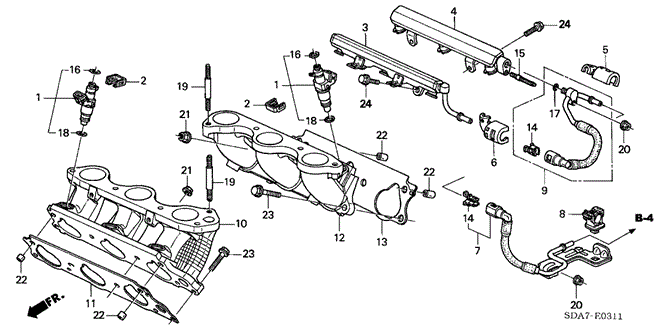 ENGINE/FUEL INJECTOR (V6) for 2003 Honda ACCORD SEDAN #1