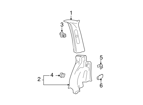 Jetta INTERIOR TRIM - QUARTER PANELS 2