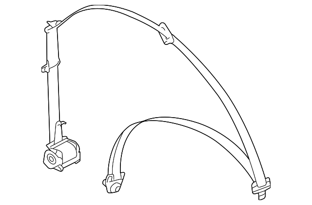 8490285Z10 Деталь BELT & RETRACTOR, LEFT